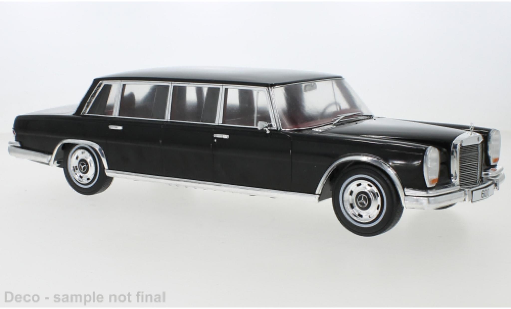 Mercedes 600 1/18 MCG (W100) black 1969 diecast model cars