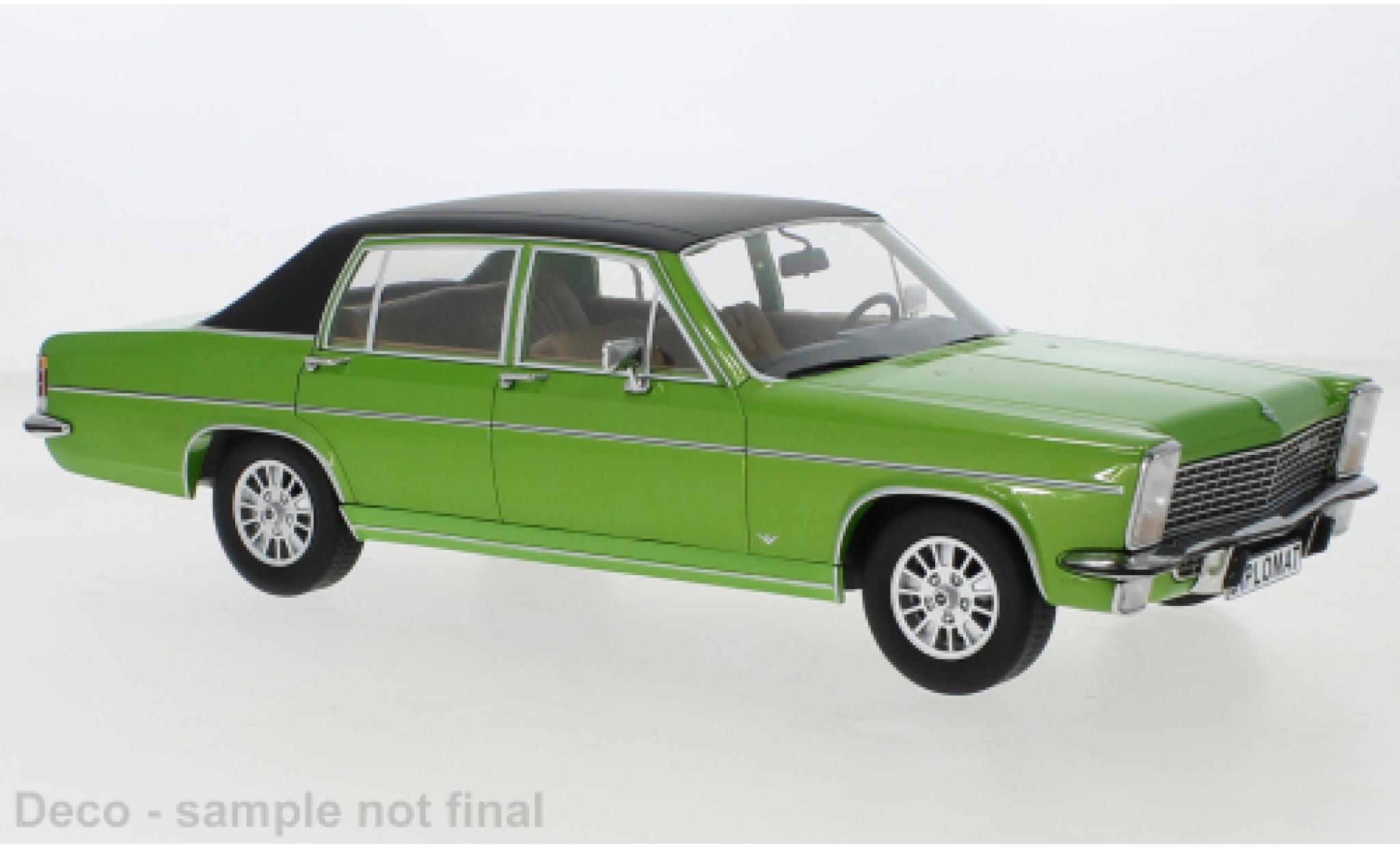 Opel Diplomat 1/18 MCG B metallise vert/matte-black 1972 diecast model cars