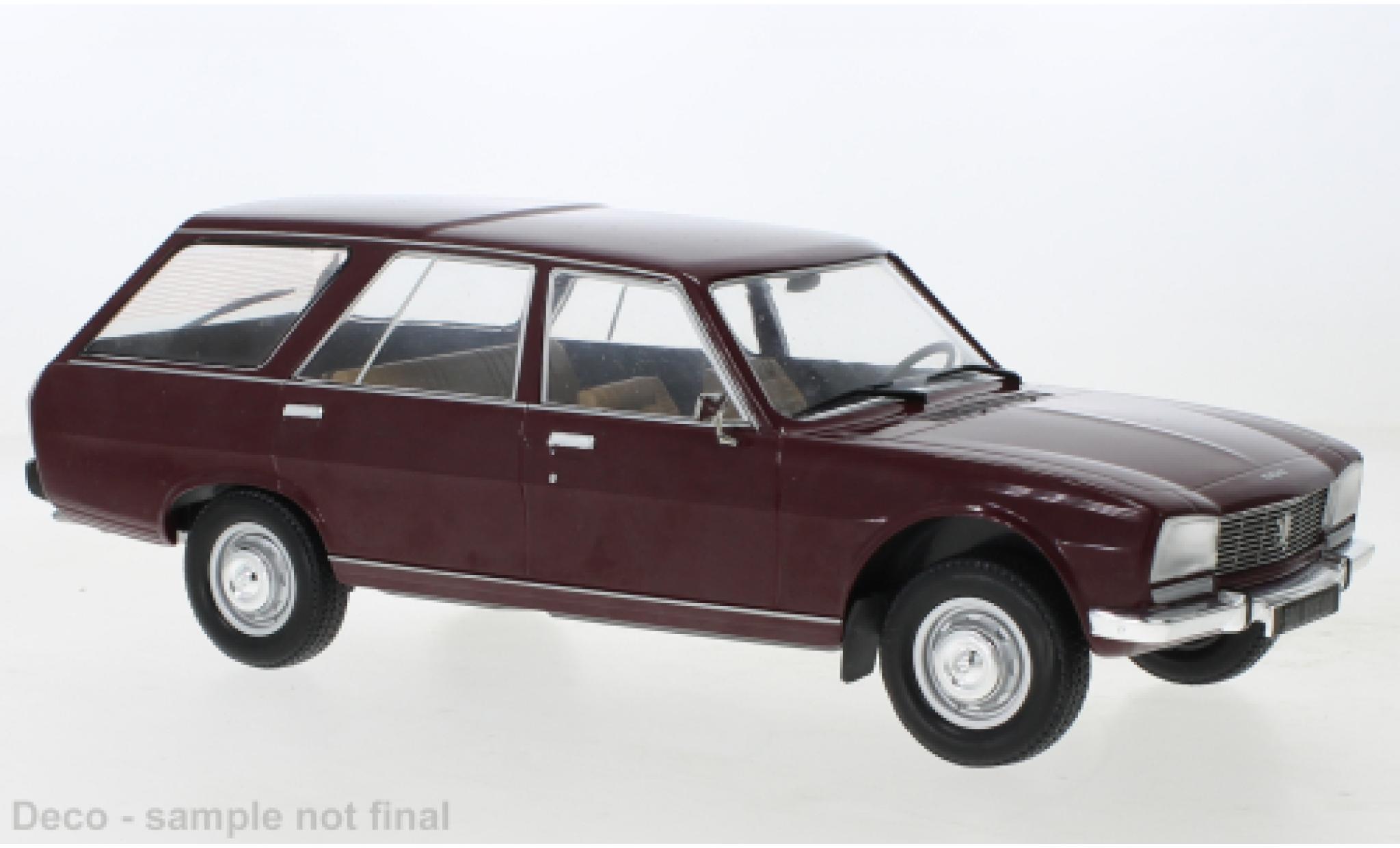 Peugeot 504 1/18 MCG Estate red fonc&eacute; 1976 diecast model cars