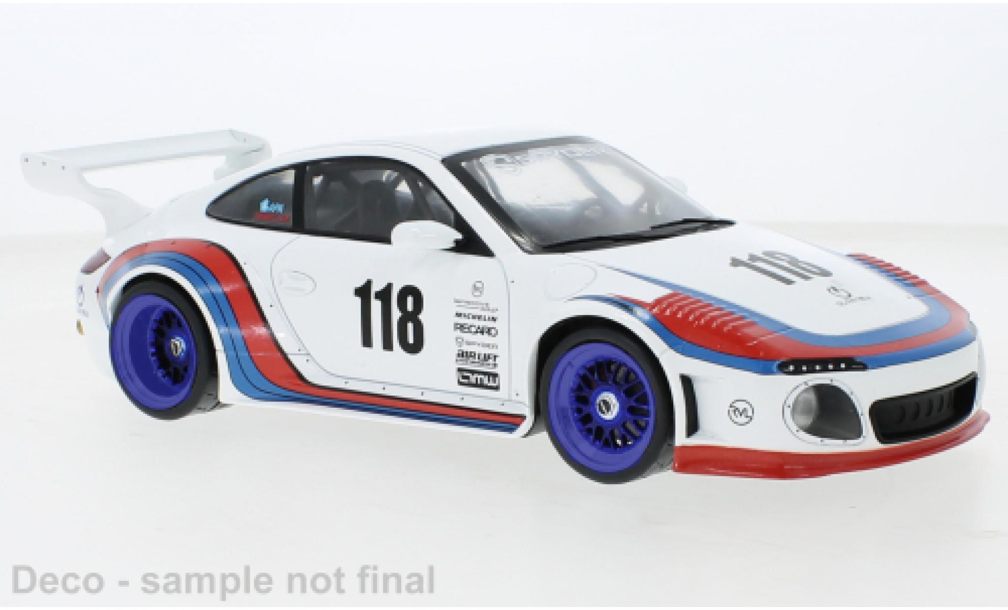 Porsche 997 1/18 MCG Old & New white/Dekor Martini 2020 diecast model cars