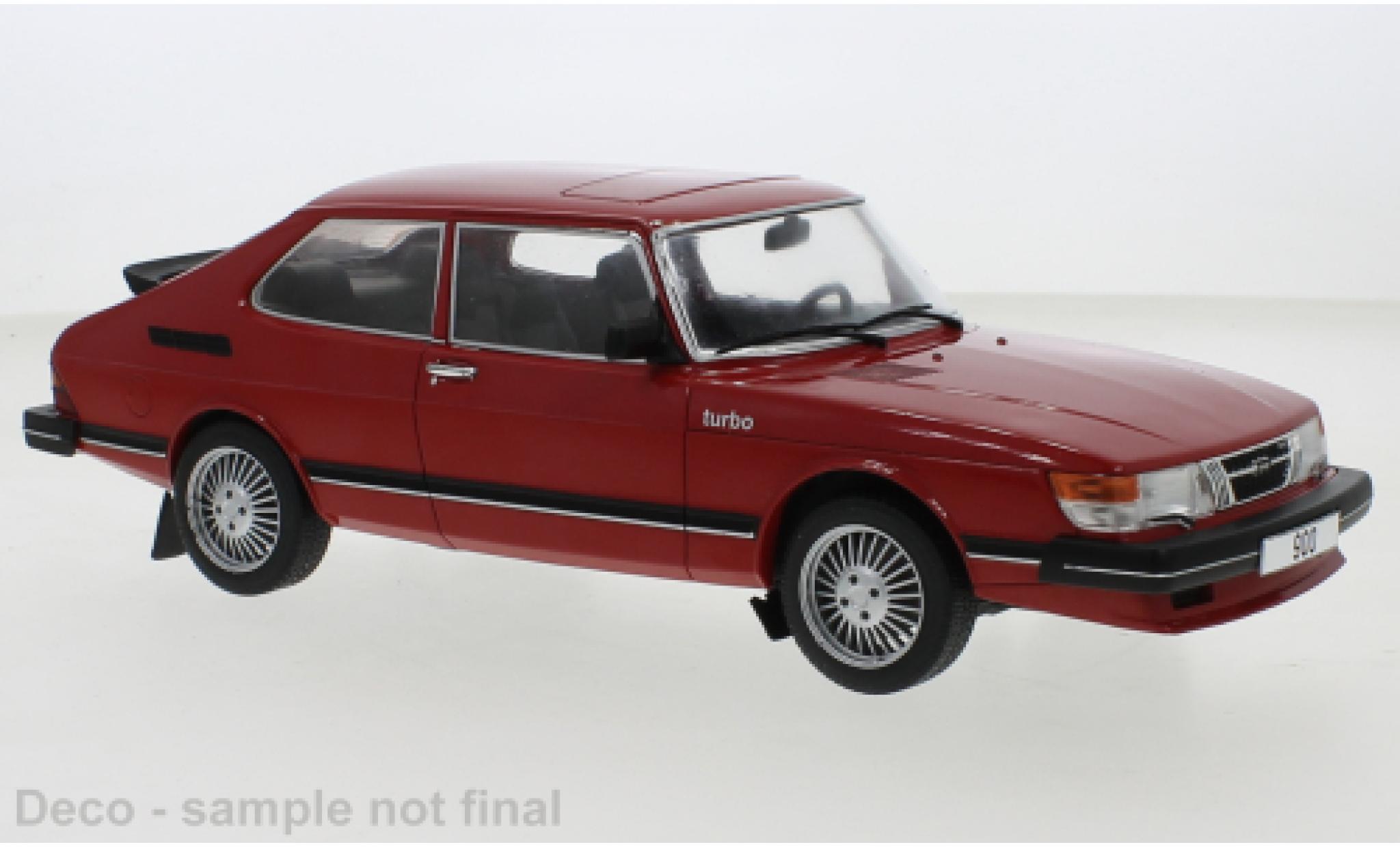 Saab 900 1/18 MCG Turbo red 1981 diecast model cars