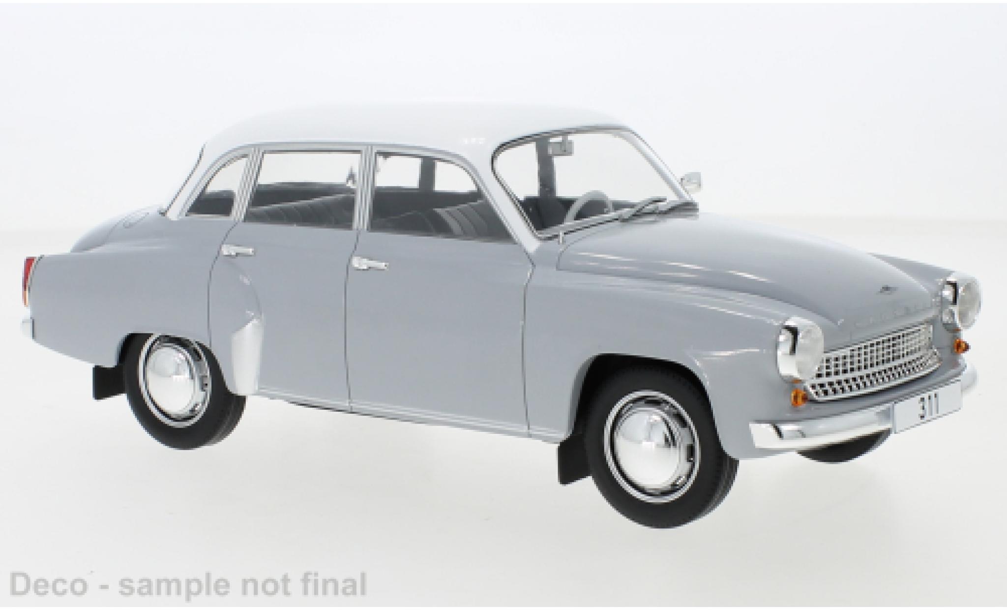 Wartburg 311 1/18 MCG grey/white 1959 diecast model cars