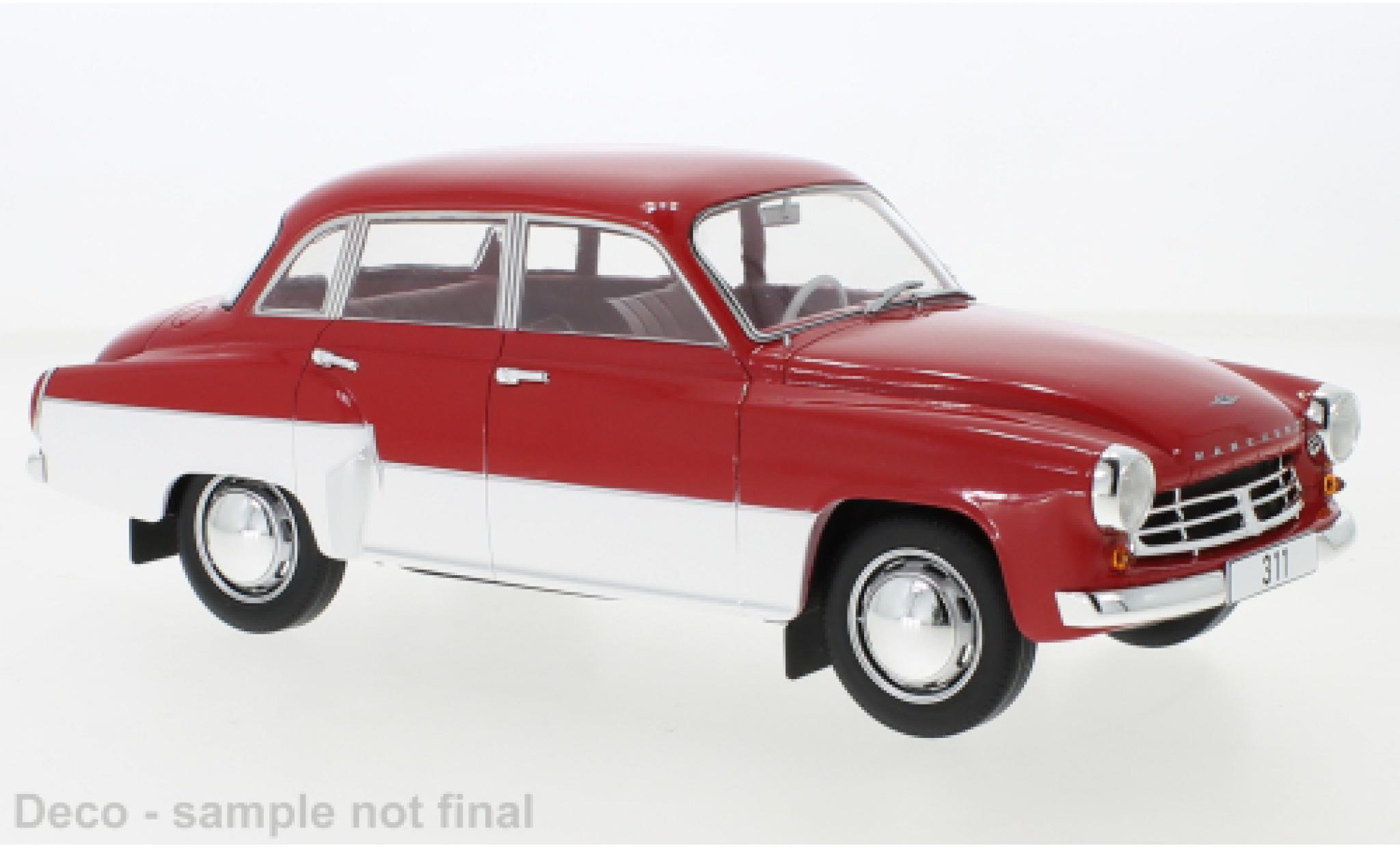 Wartburg 311 1/18 MCG red/white 1955 diecast model cars