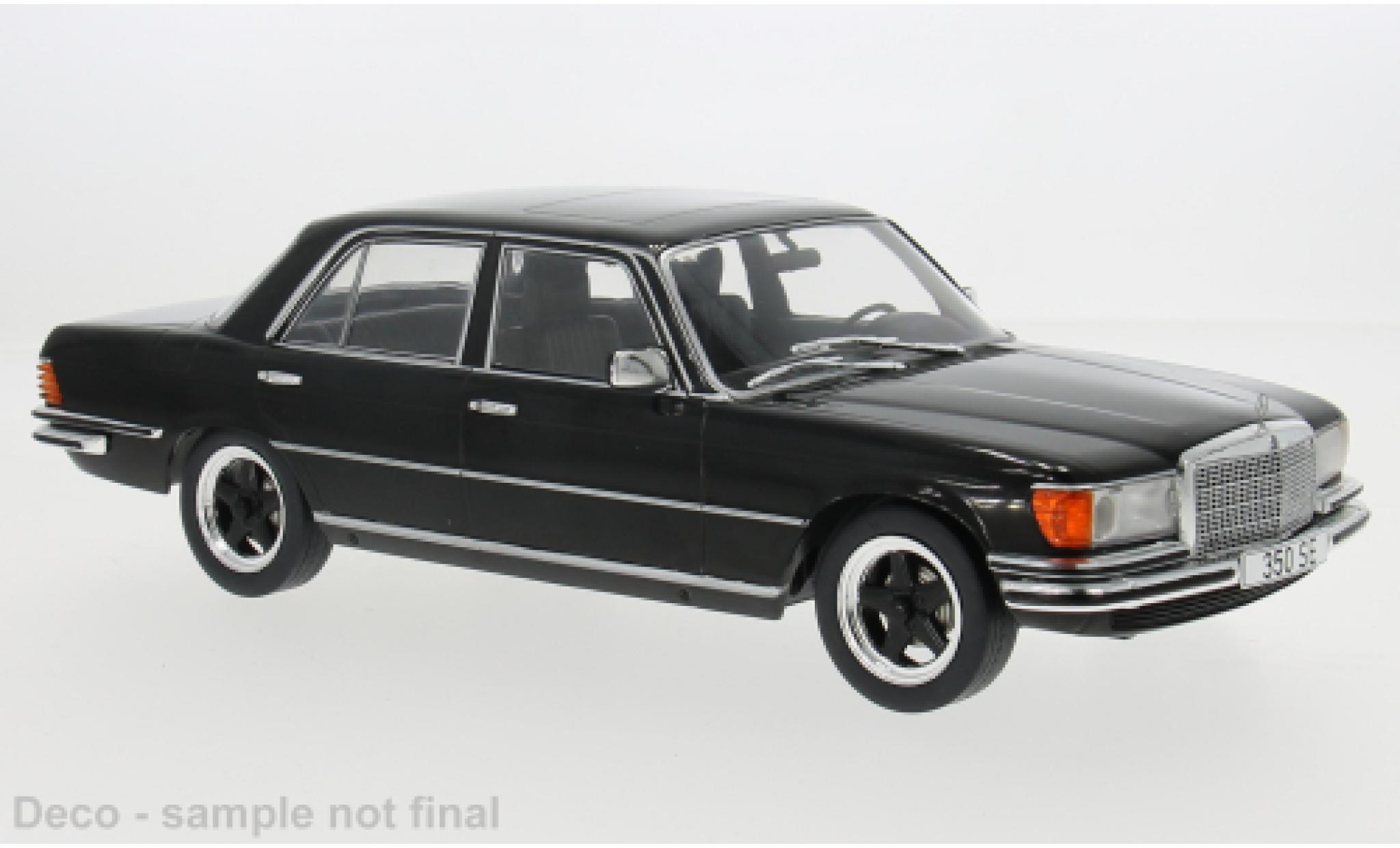 Mercedes Classe S 1/18 MCG (W116) black 1972 1:18 diecast model cars