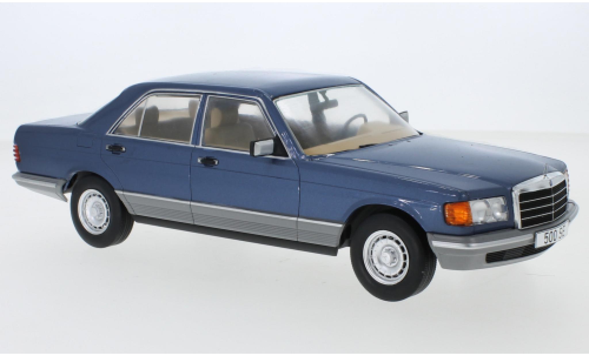 Mercedes Classe S 1/18 MCG (W126) metallic blue 1979 diecast model cars