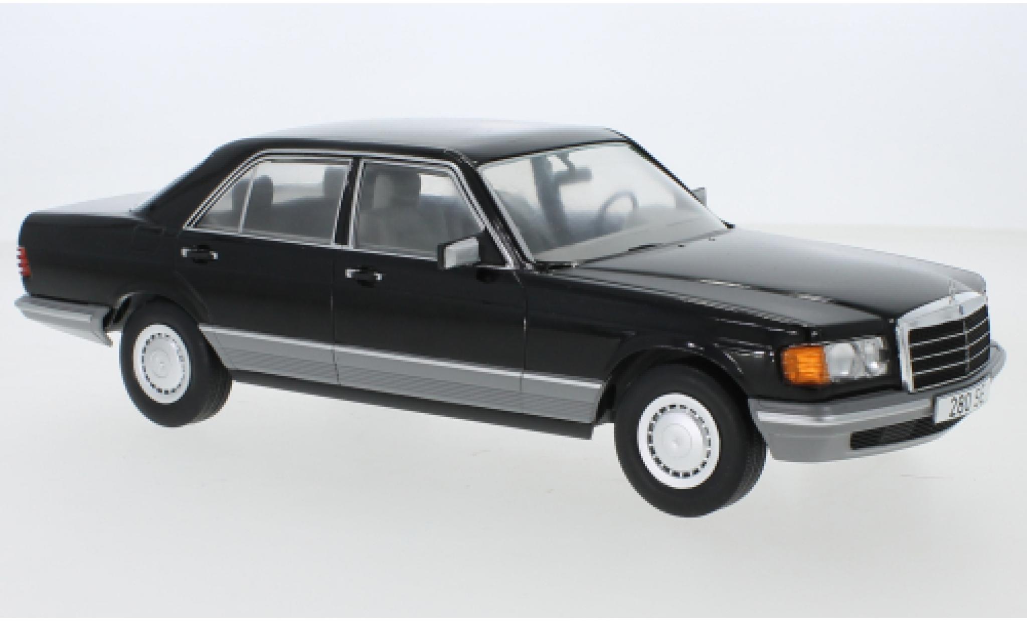 Mercedes Classe S 1/18 MCG (W126) black 1979 diecast model cars