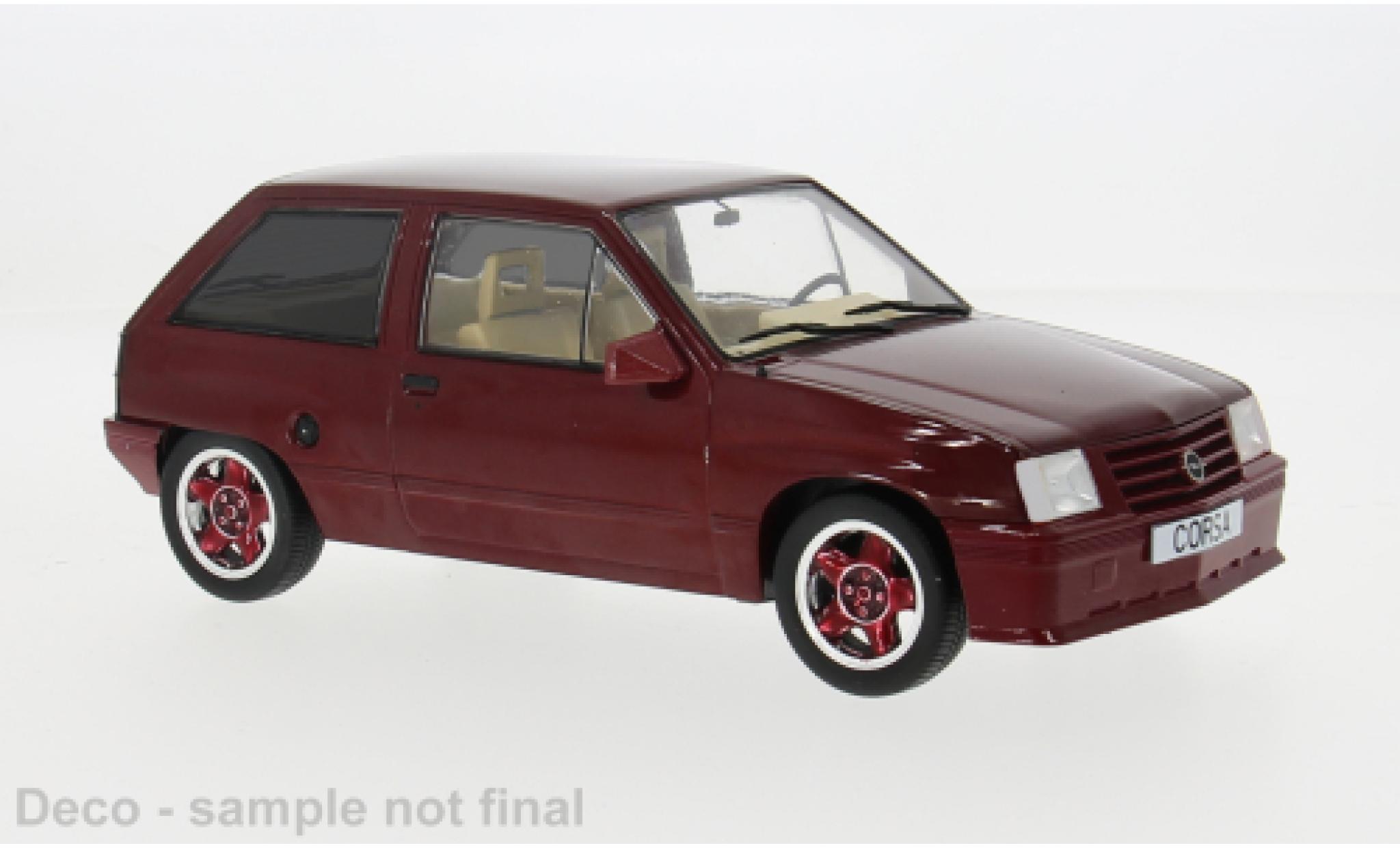 Opel Corsa 1/18 MCG A Custom metallise red 1983 1:18 diecast model cars