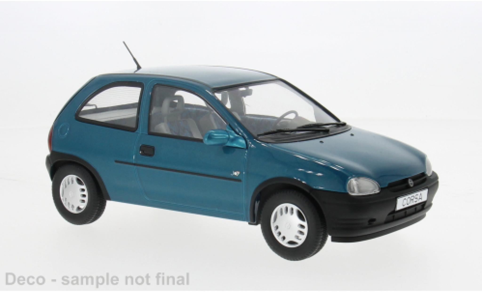 Opel Corsa 1/18 MCG B metallise t&uuml;rkis 1993 1:18 diecast model cars