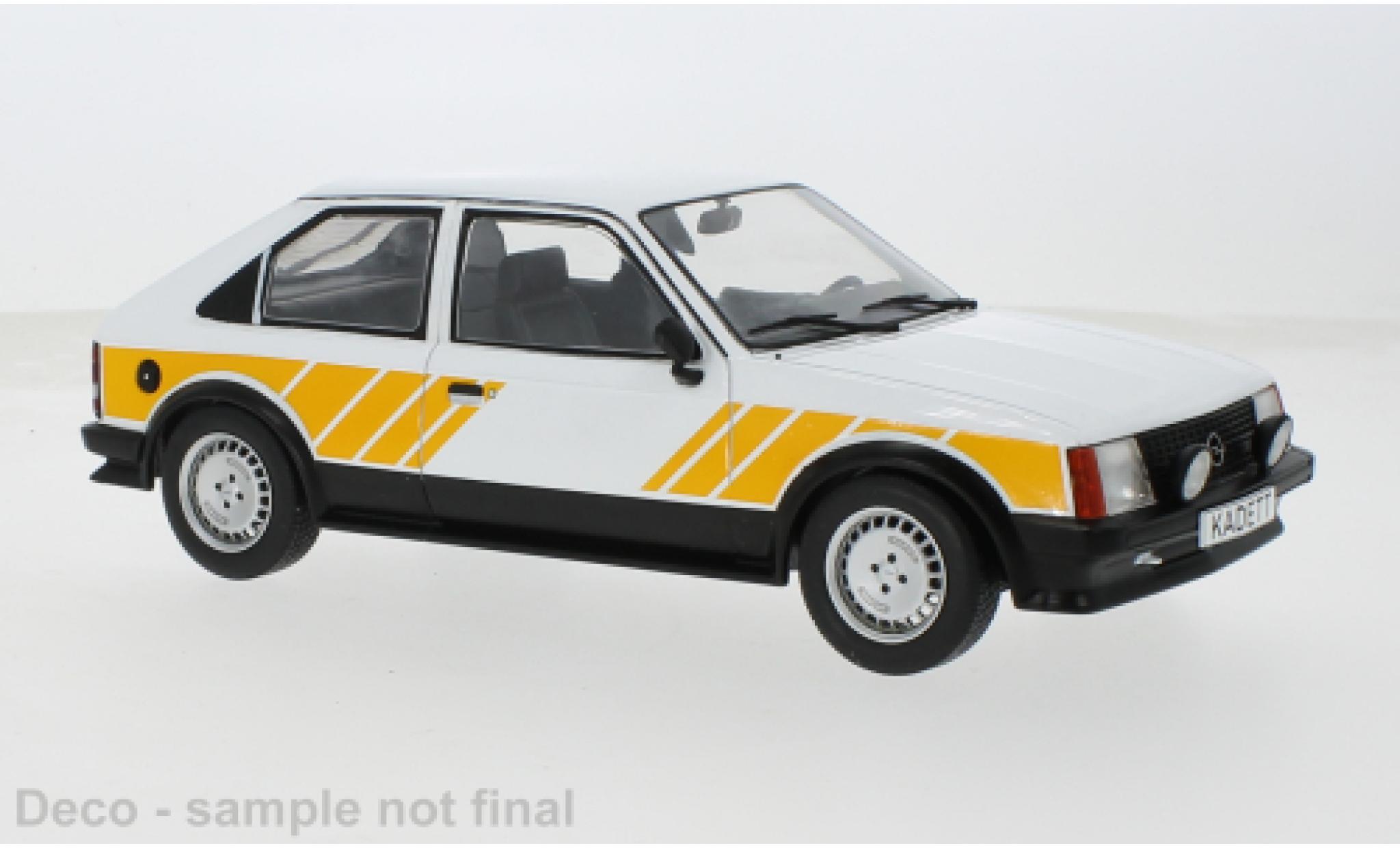 Opel Kadett 1/18 MCG D SR white/yellow 1983 1:18 diecast model cars