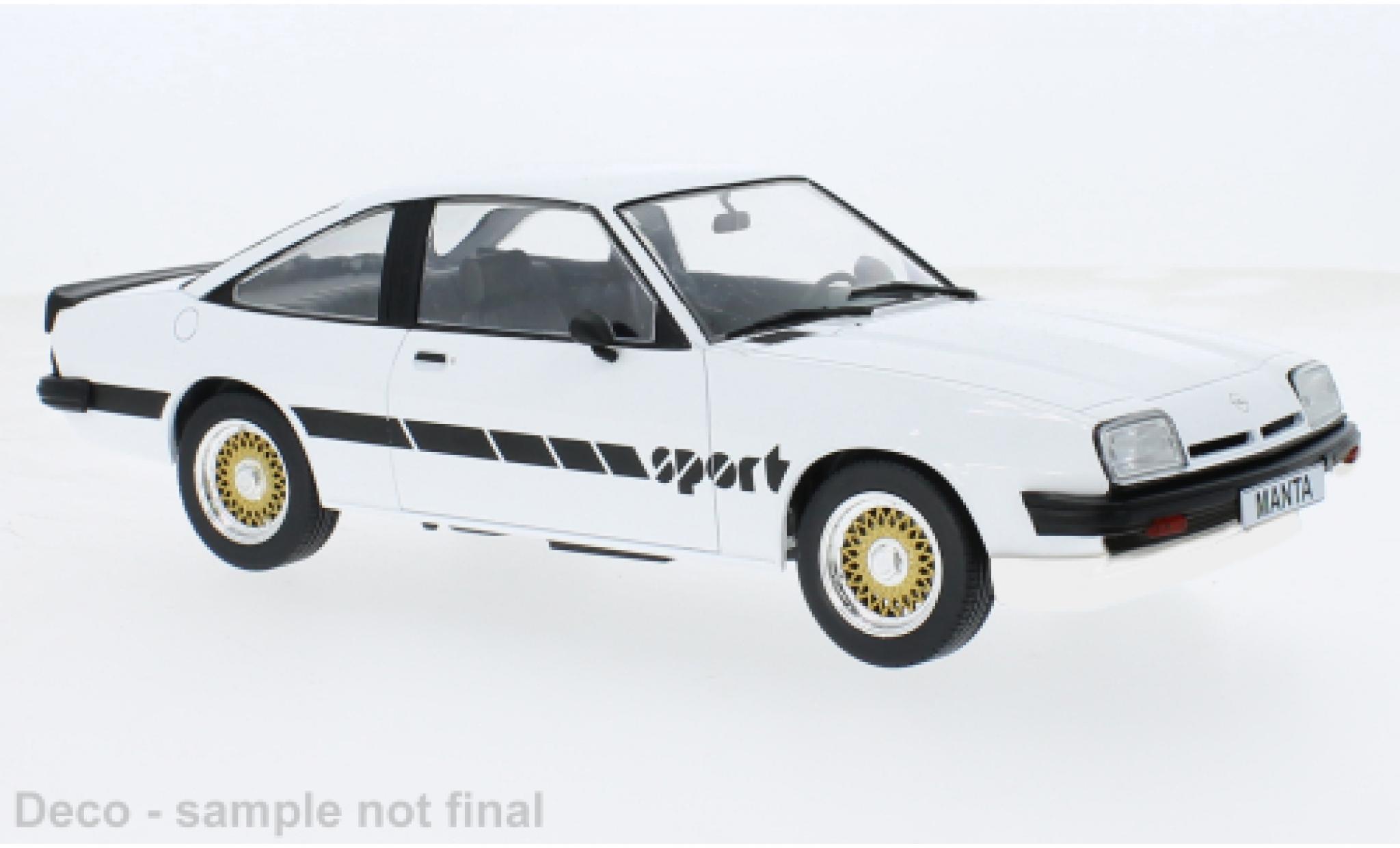 Opel Manta 1/18 MCG B Sport white 1980 1:18 diecast model cars