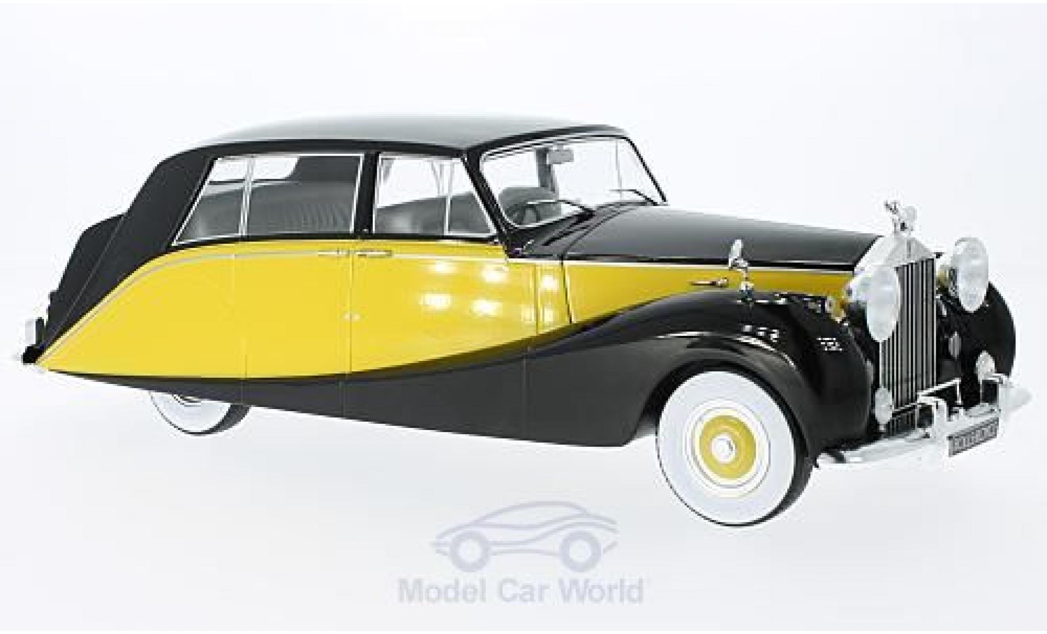 Rolls Royce Silver Wraith 1/18 MCG Empress by Hooper black/yellow RHD 1956 diecast model cars