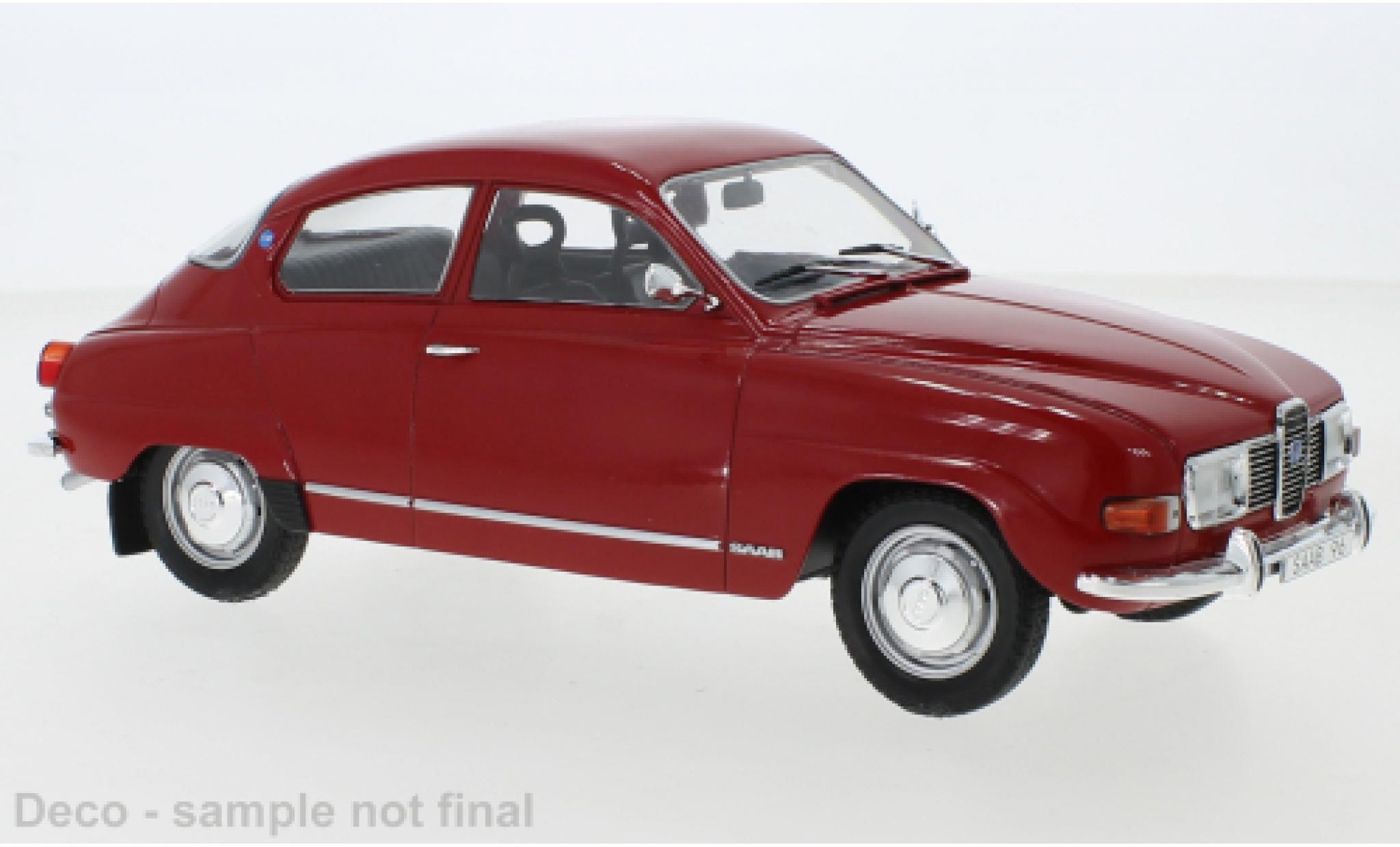 Saab 96 1/18 MCG V4 red 1971 diecast model cars