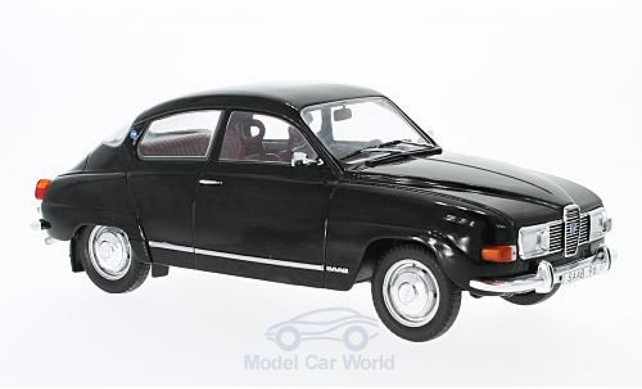 Saab 96 1/18 MCG V4 black 1971 diecast model cars