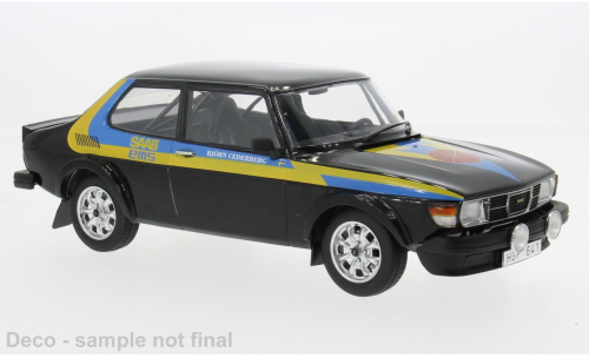 Saab 99 1/18 MCG Turbo black/Dekor 1977 1:18 diecast model cars