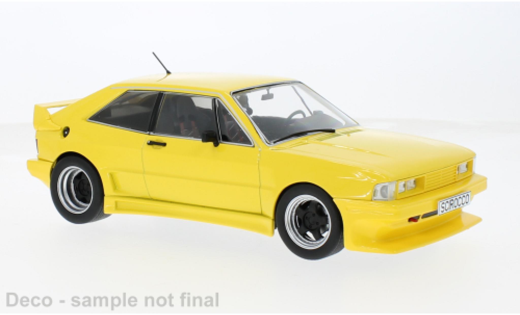 Volkswagen Scirocco 1/18 MCG Rieger GTO yellow 1980 1:18 diecast model cars