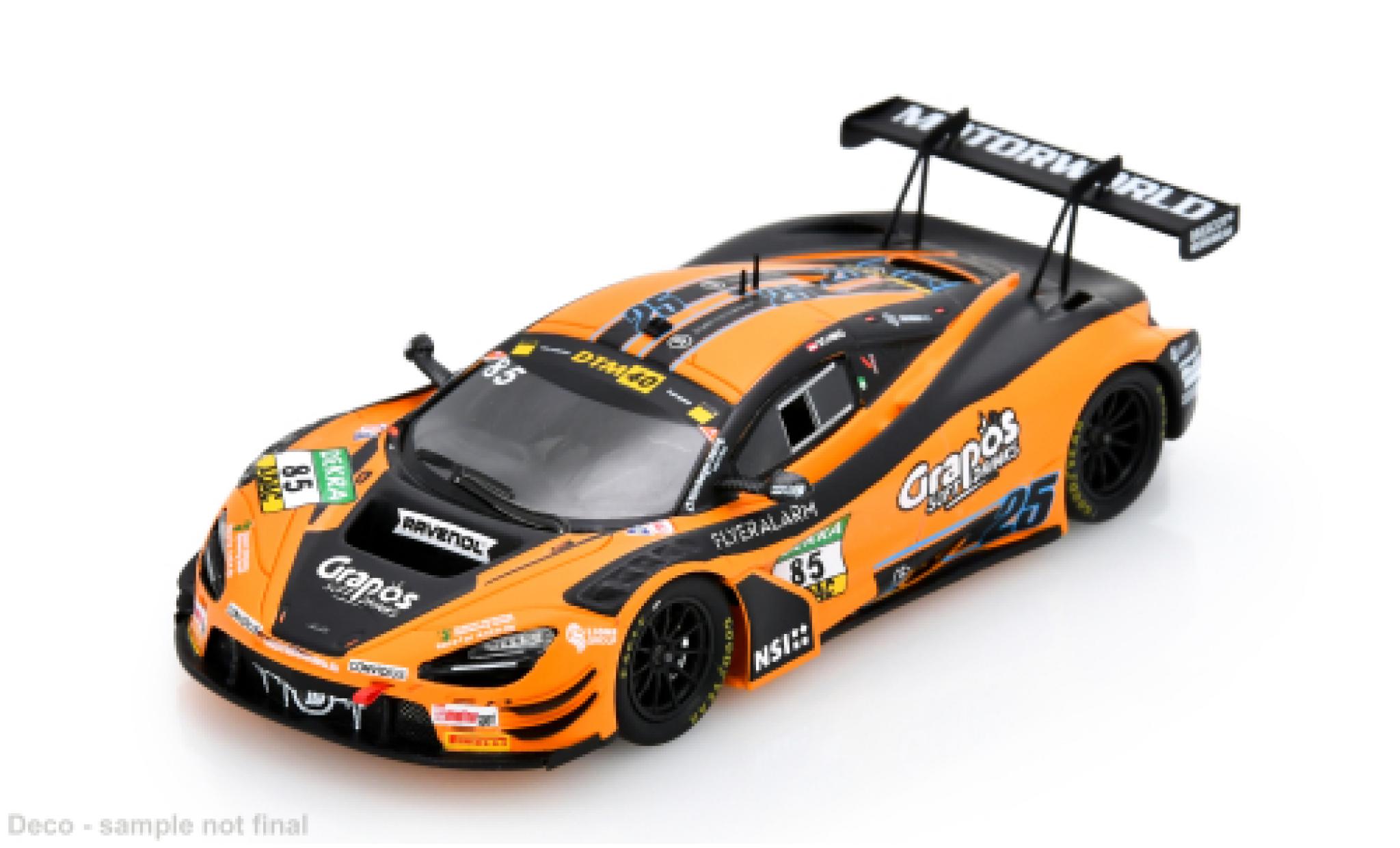 McLaren 720 1/43 Spark S GT3 EVO DTM DTM-Saison 2024 D&ouml;rr Motorsport #85 C.Schmid 1:43 diecast model cars
