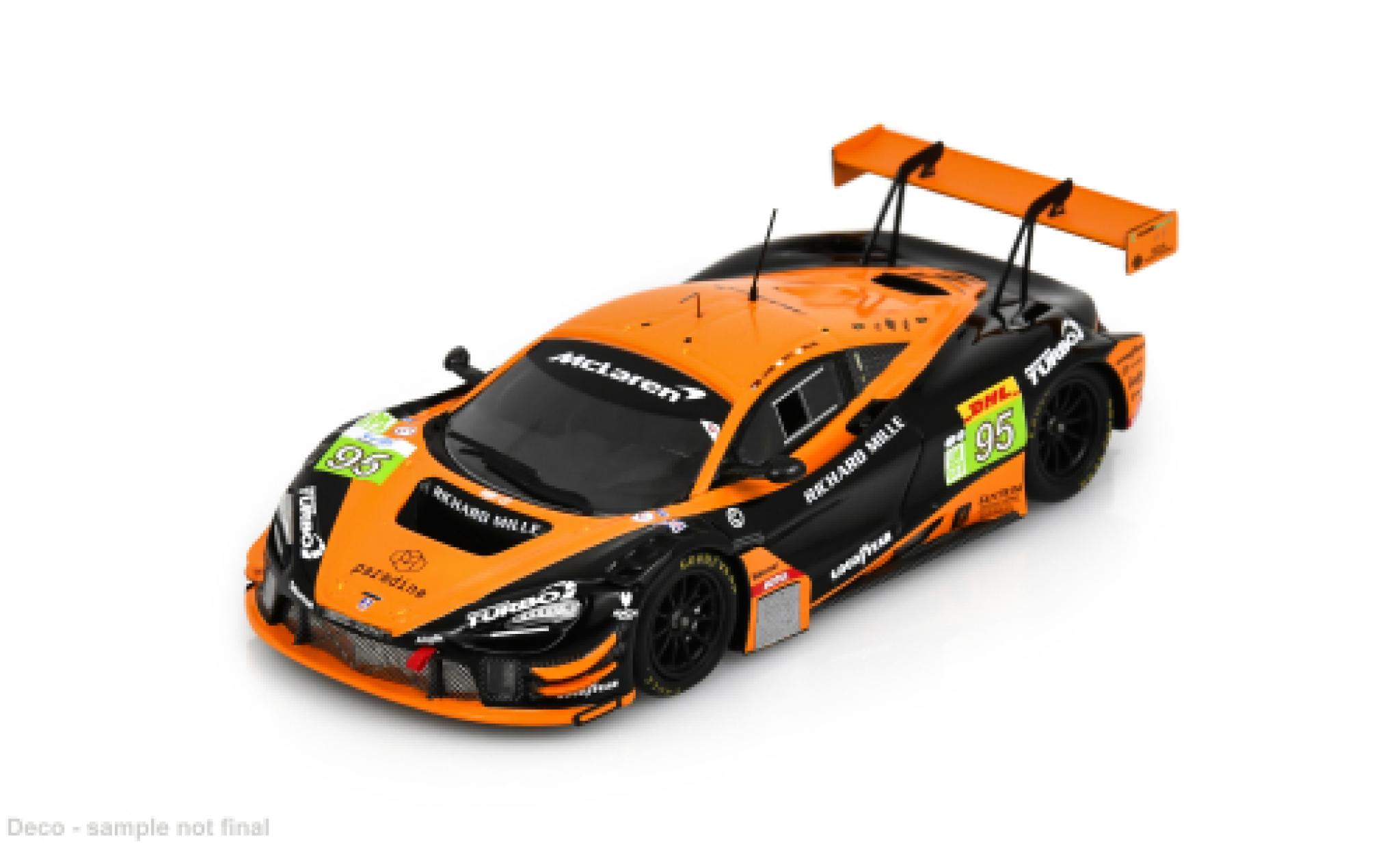 McLaren 720 1/43 Spark S LMGT3 Evo Le Mans 24h Le Mans 2025 United Autosports #95 D.Leung/S.Gelael 1:43 diecast model cars