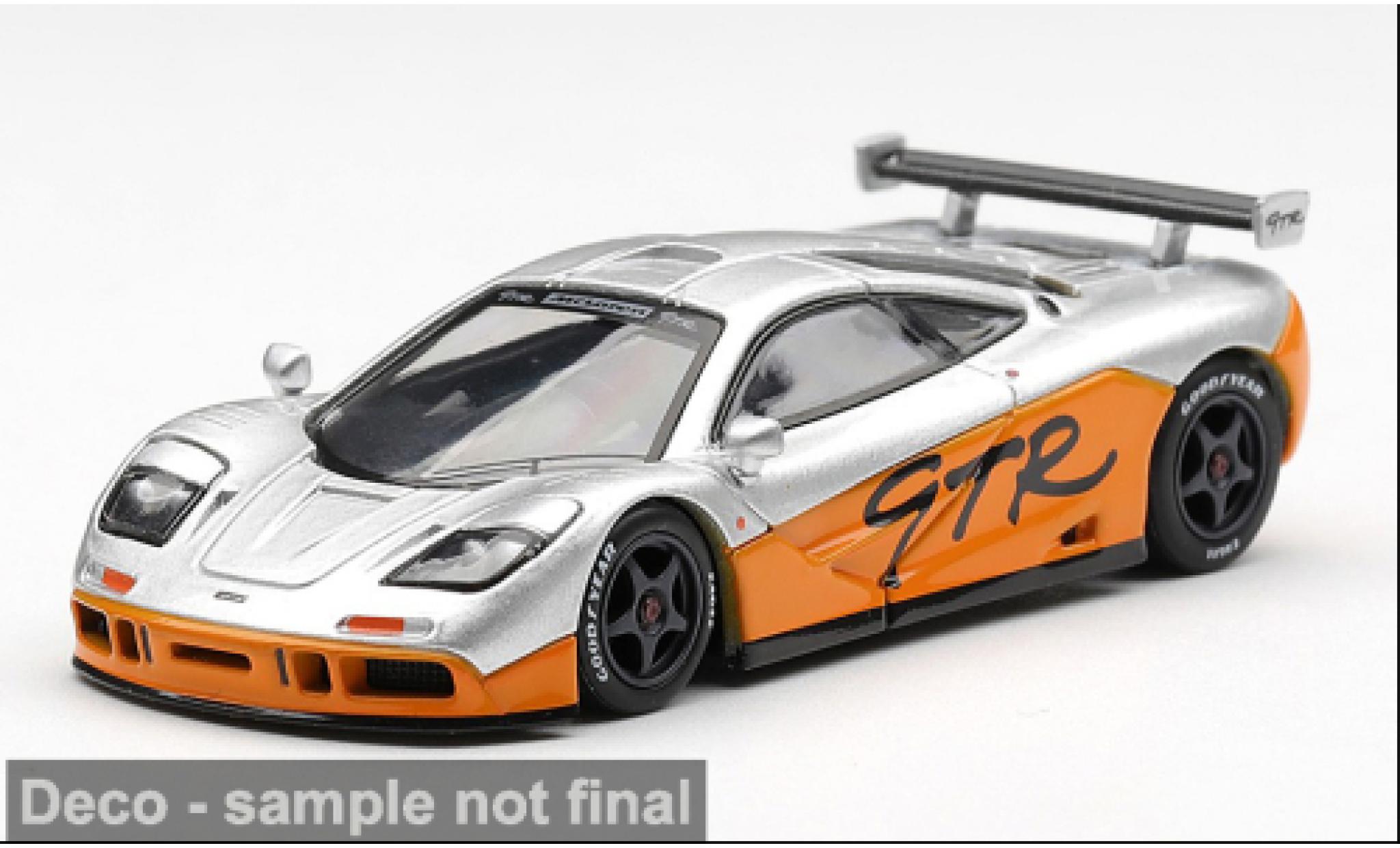 McLaren F1 1/64 Mini GT GTR silver/orange 1995 1:64 diecast model cars