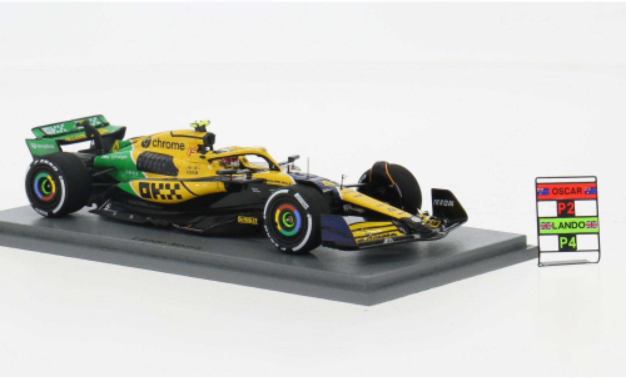 McLaren F1 1/43 Spark MCL38 GP Monaco 2024 Team #38 L.Norris 1:43 diecast model cars