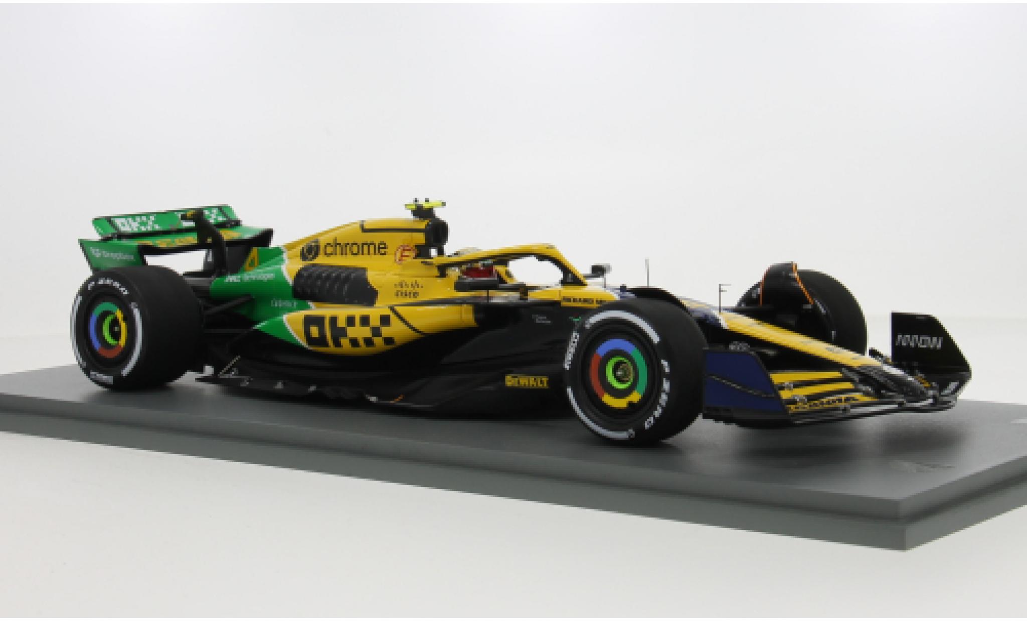 McLaren F1 1/18 Spark MCL38 GP Monaco 2024 Team #4 L.Norris 1:18 diecast model cars