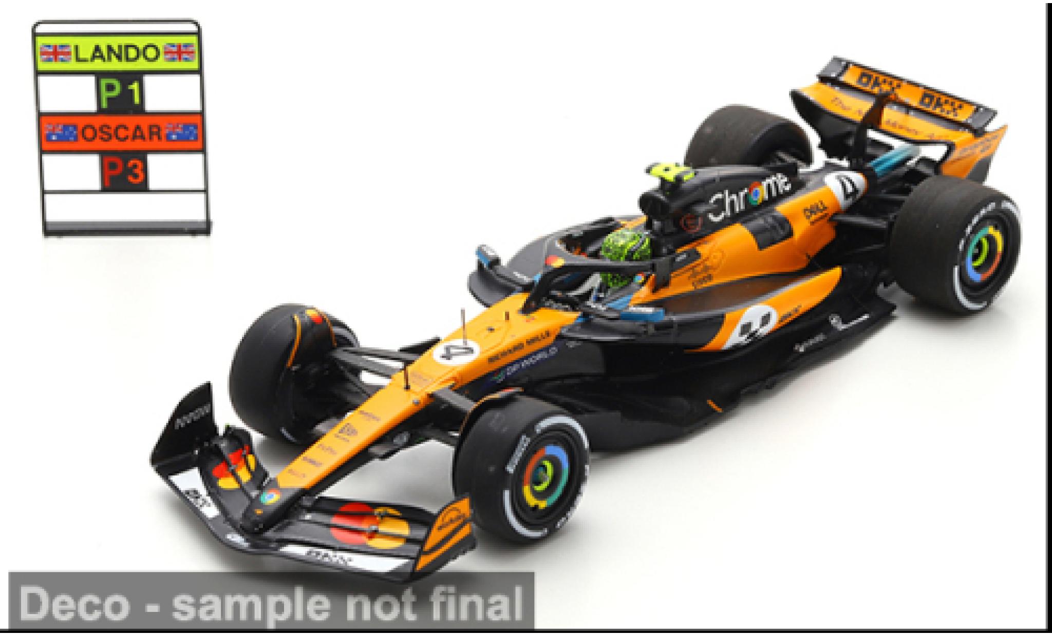 McLaren F1 1/43 Spark MCL39 Formel 1 GP Monaco 2025 Team #4 L.Norris 1:43 diecast model cars
