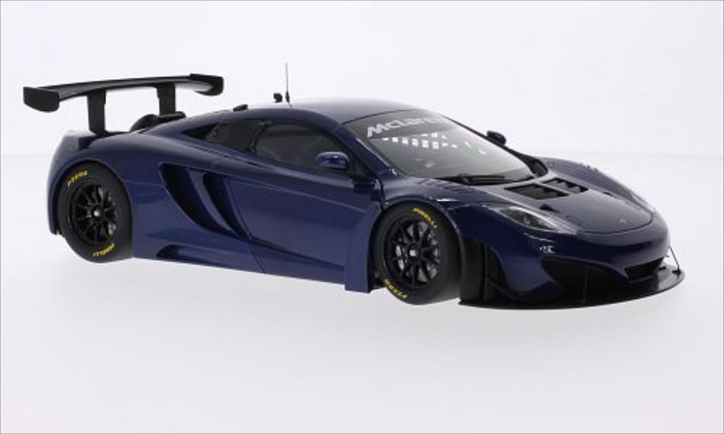 McLaren MP4-12C 1/18 Autoart GT3 metallic blue RHD 2011 diecast model cars