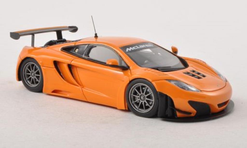 McLaren MP4-12C 1/43 Minichamps GT3 orange Plain Body Version 2012 diecast model cars