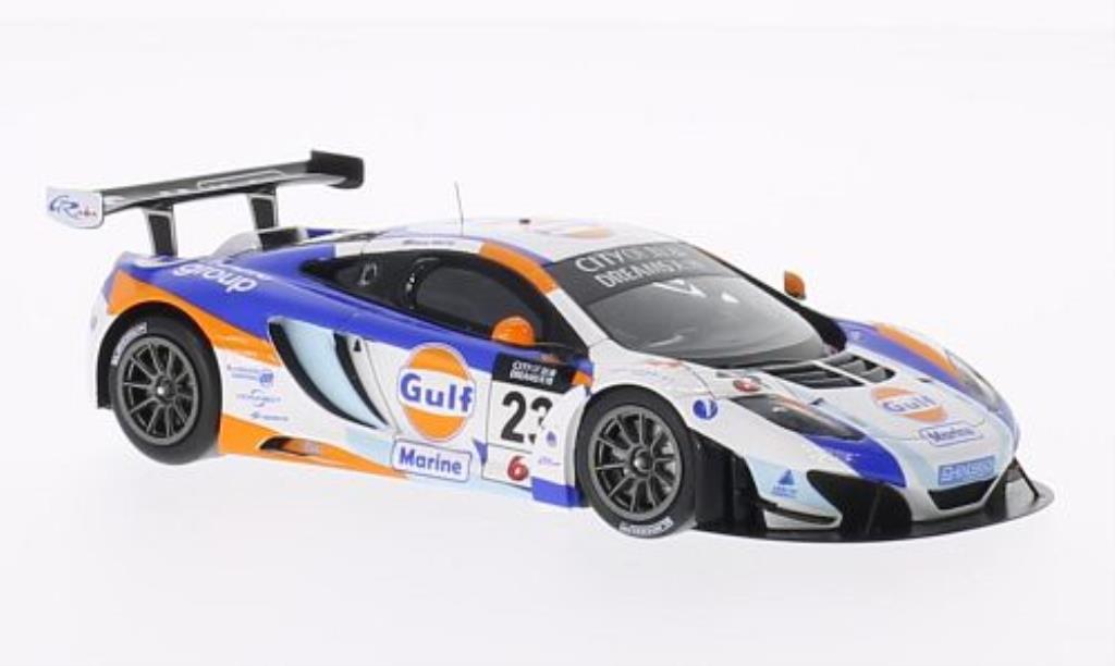 McLaren MP4-12C 1/43 Spark No.23 Gulf City of Dreams Macau GT Cup 2013 diecast model cars