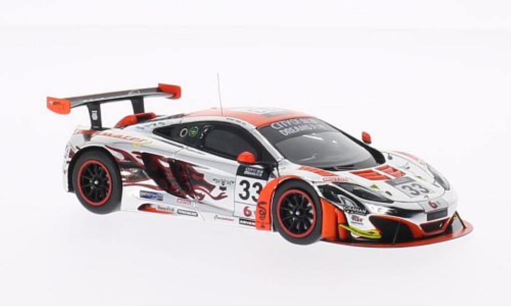 McLaren MP4-12C 1/43 Spark No.33 Clearwater Racing City of Dreams Macau GT Cup 2013 diecast model cars