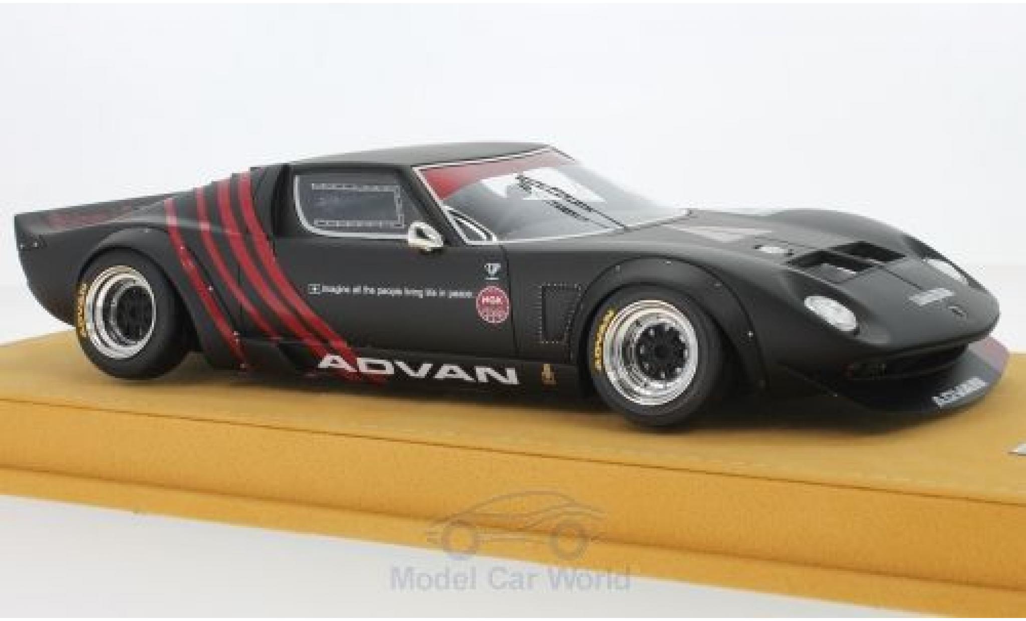 Lamborghini Miura 1/18 MCW Models LB Works matt-black/red RHD Chassis Ford GT40 N4 Liberty Walk diecast model cars