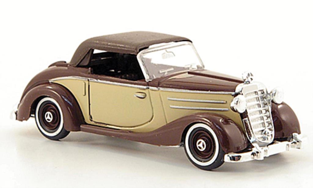 Mercedes 170 1/87 Busch S Convertible beige/brown geschlossen 1949 diecast model cars