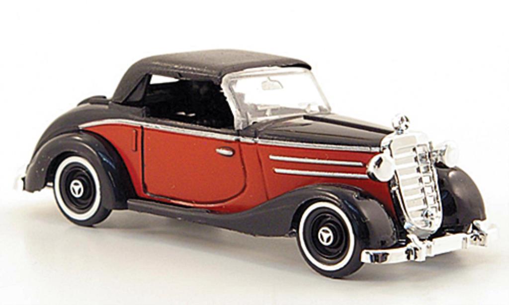 Mercedes 170 1/87 Busch S Convertible red/black geschlossen 1949 diecast model cars