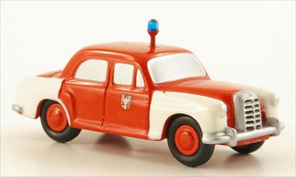 Mercedes 180 1/90 Schuco Ponton Fire brigade Frankfurt diecast model cars