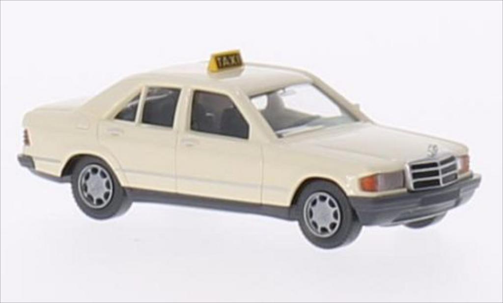 Mercedes 190 D 1/87 Wiking D (W201) beige Taxi (D) diecast model cars