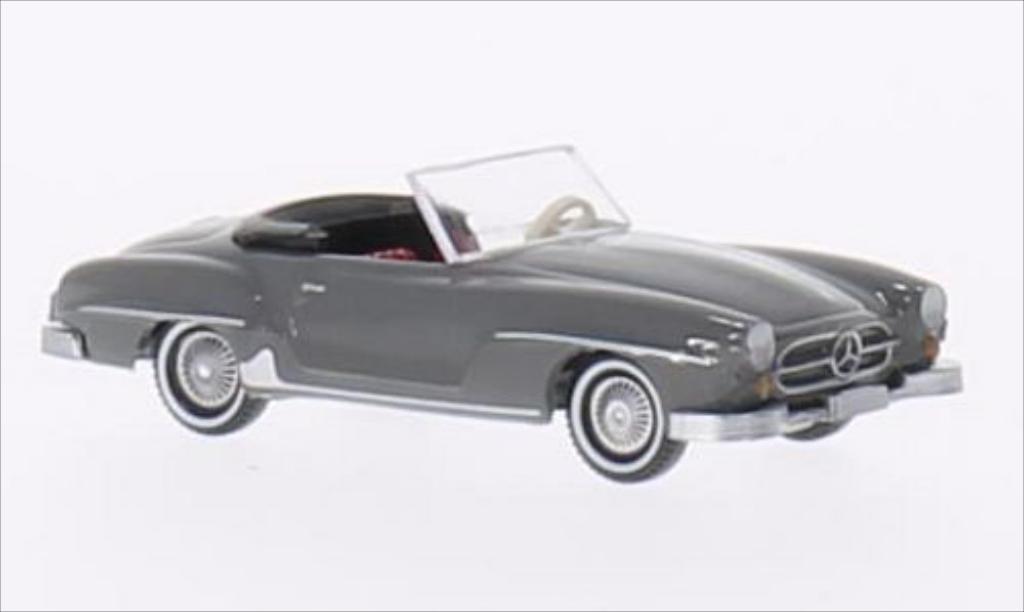 Mercedes 190 SL 1/87 Wiking SL (W121 B II) grey diecast model cars