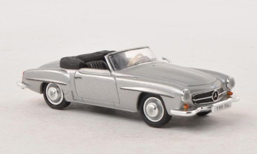 Mercedes 190 SL 1/87 Busch SL (W121 BII) grey 1955 diecast model cars