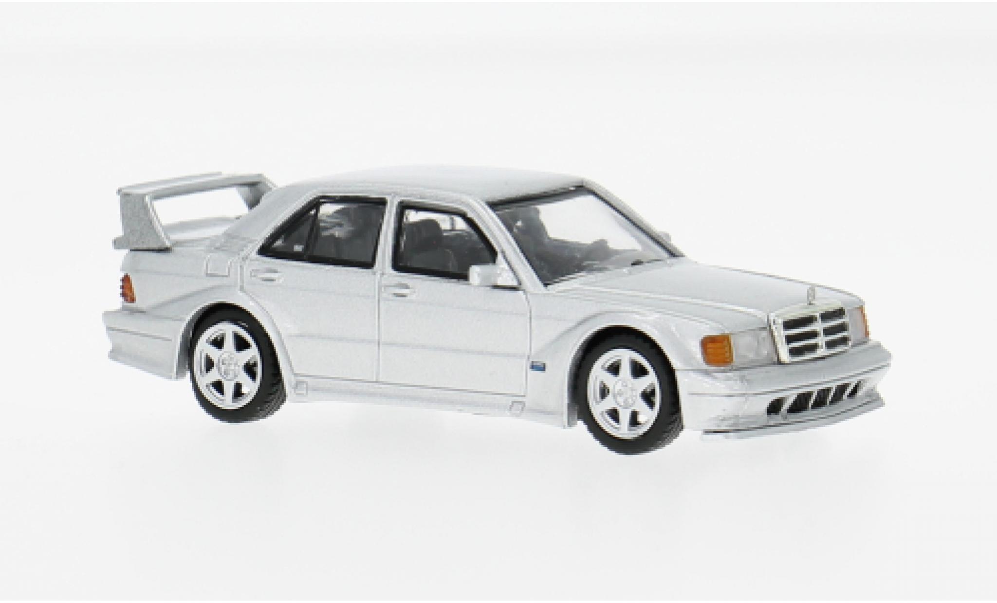 Mercedes 190 1/64 Mini GT E 2.5-16 Evo 2 silver 1989 1:64 diecast model cars
