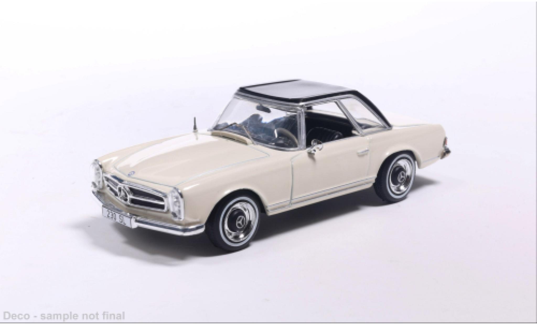 Mercedes 230 1/43 IXO SL (W113) HardTop beige/black 1964 1:43 diecast model cars