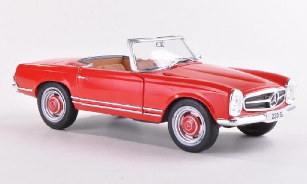 Mercedes 230 SL 1/24 WhiteBox SL (W113) red 1965 diecast model cars