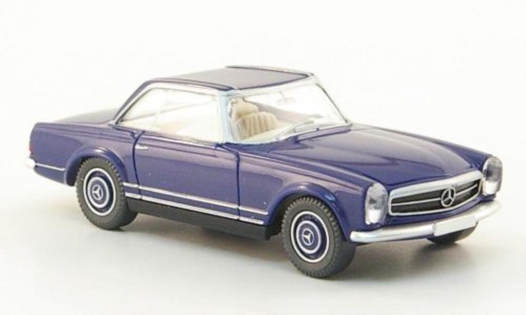Mercedes 250 1/87 Wiking SL Coupe (W113) blue diecast model cars