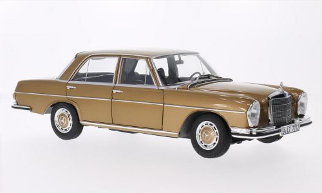 Mercedes 280 SE 1/18 Norev SE (W108) gold 1968 diecast model cars