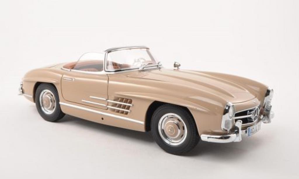 Mercedes 300 SL 1/18 Minichamps SL Roadster (W198 II) beige 1957 diecast model cars