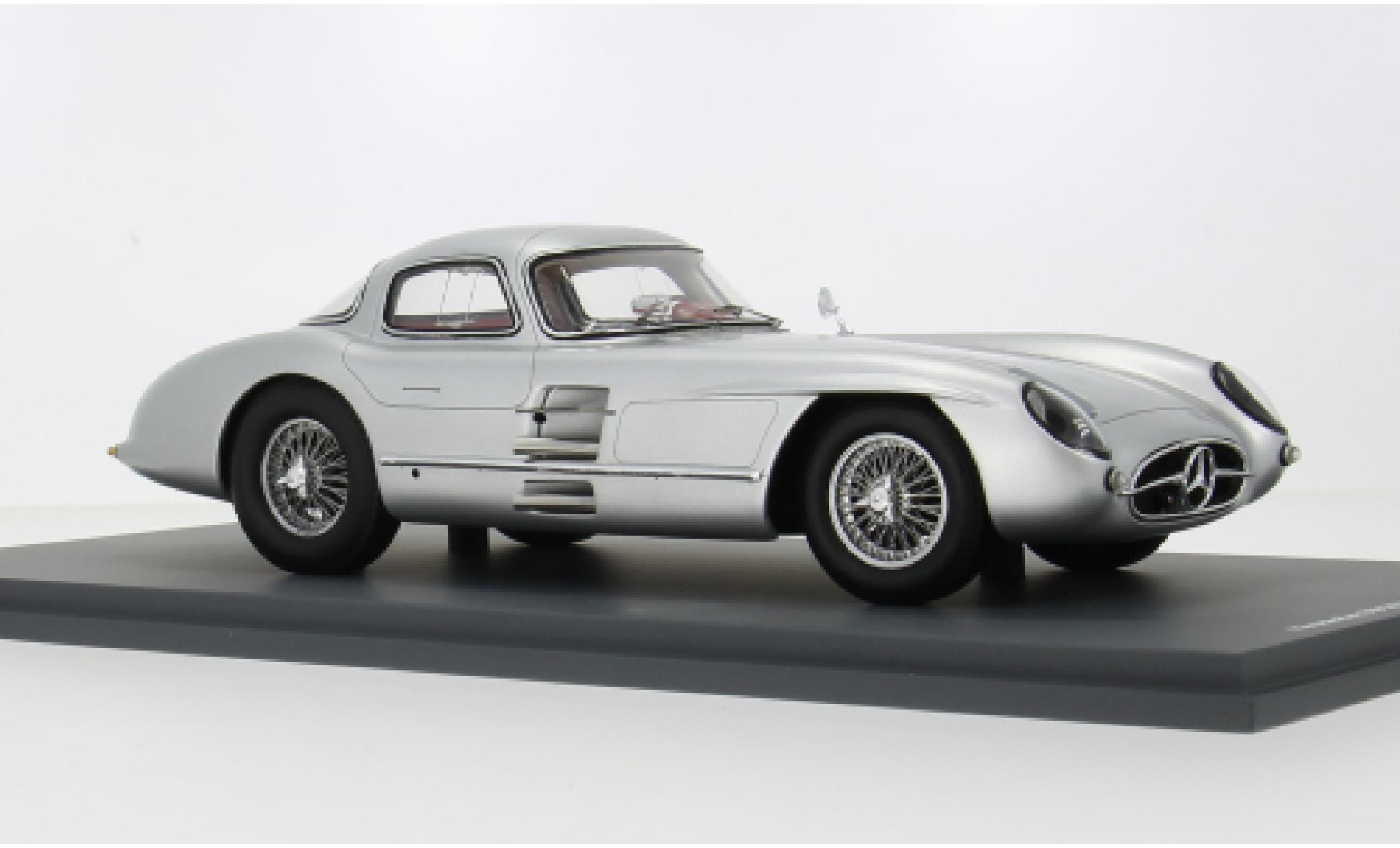 Mercedes 300 1/18 Spark SLR Uhlenhaut Coupe silver 1955 1:18 diecast model cars