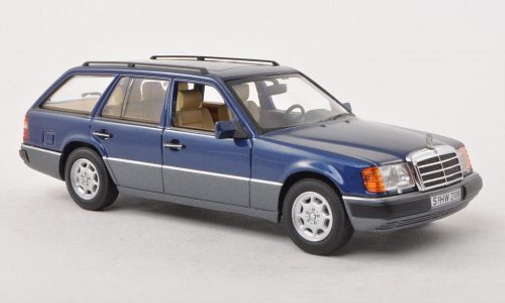 Mercedes 300 TE 1/43 Minichamps TE (S124) blue/grey 1988 diecast model cars