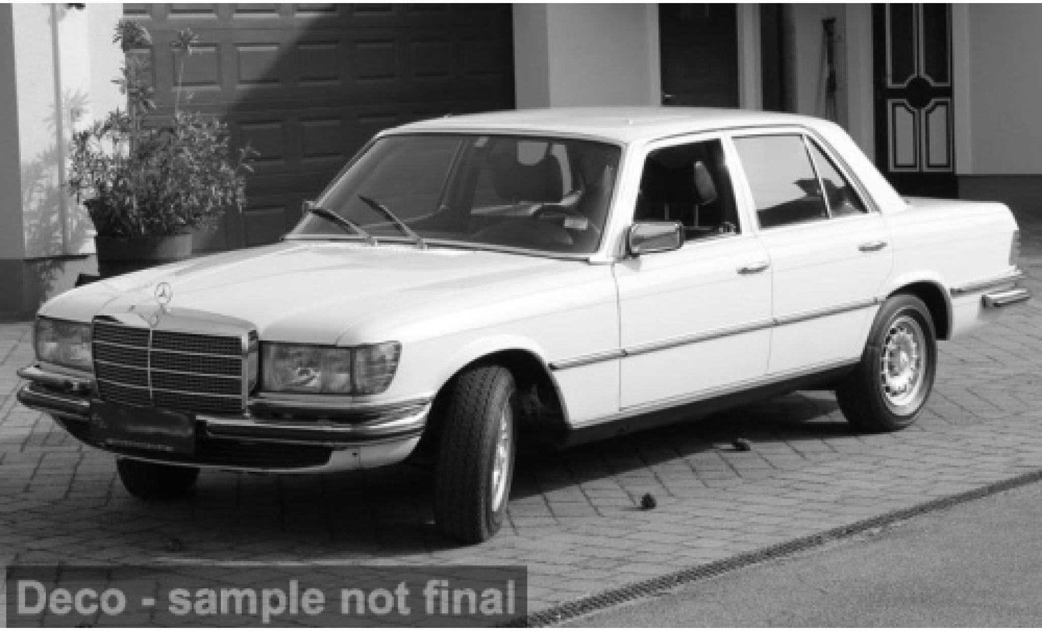 Mercedes 350 1/18 I Norev SEL (W116) white 1972 1:18 diecast model cars