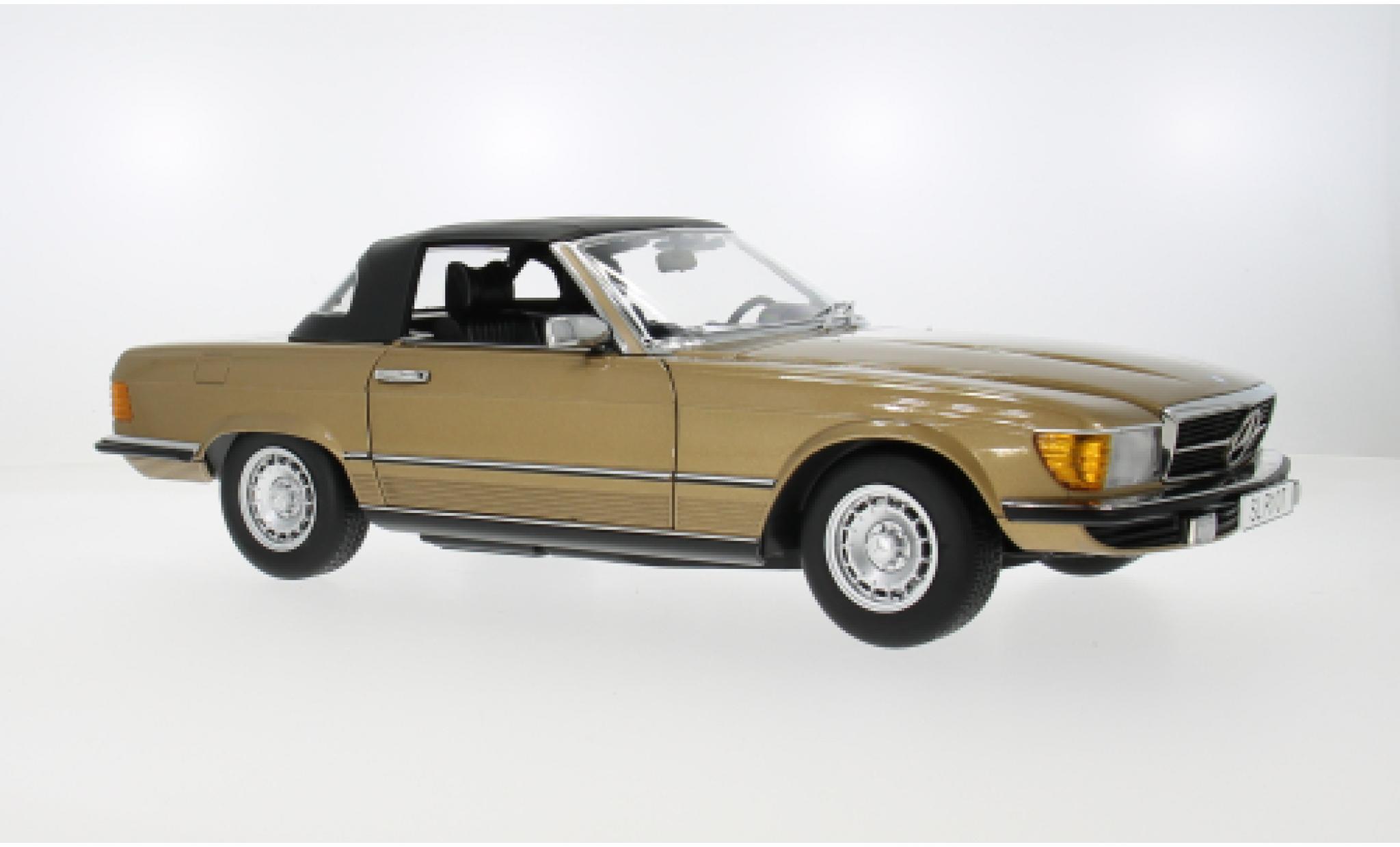 Mercedes 450 1/12 KK Scale SL (R 107) gold/black 1985 1:12 diecast model cars