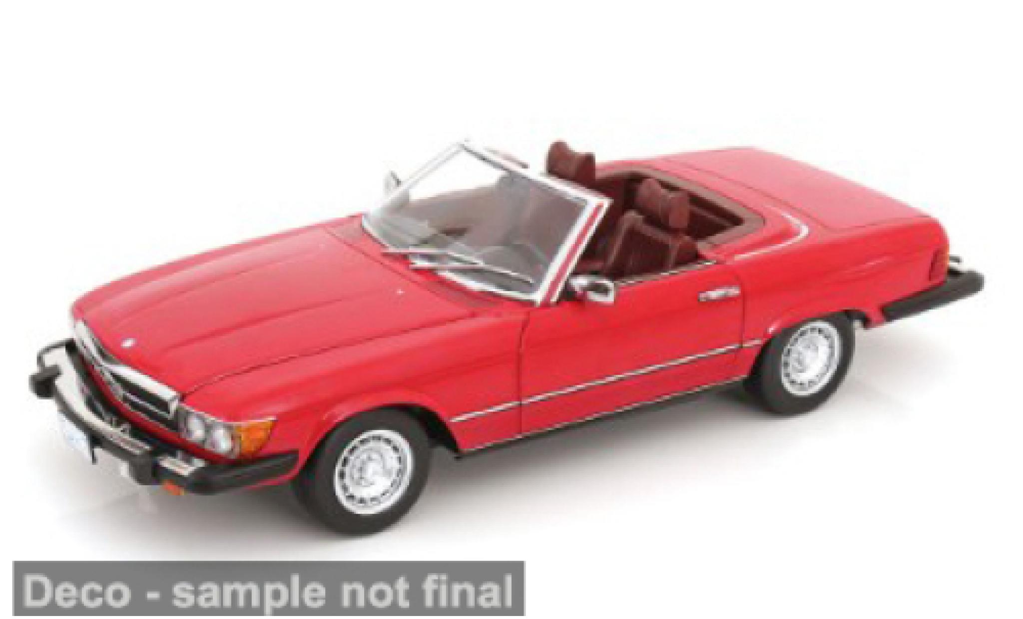 Mercedes 450 1/12 KK Scale SL (R 107) red/red 1979 1:12 diecast model cars