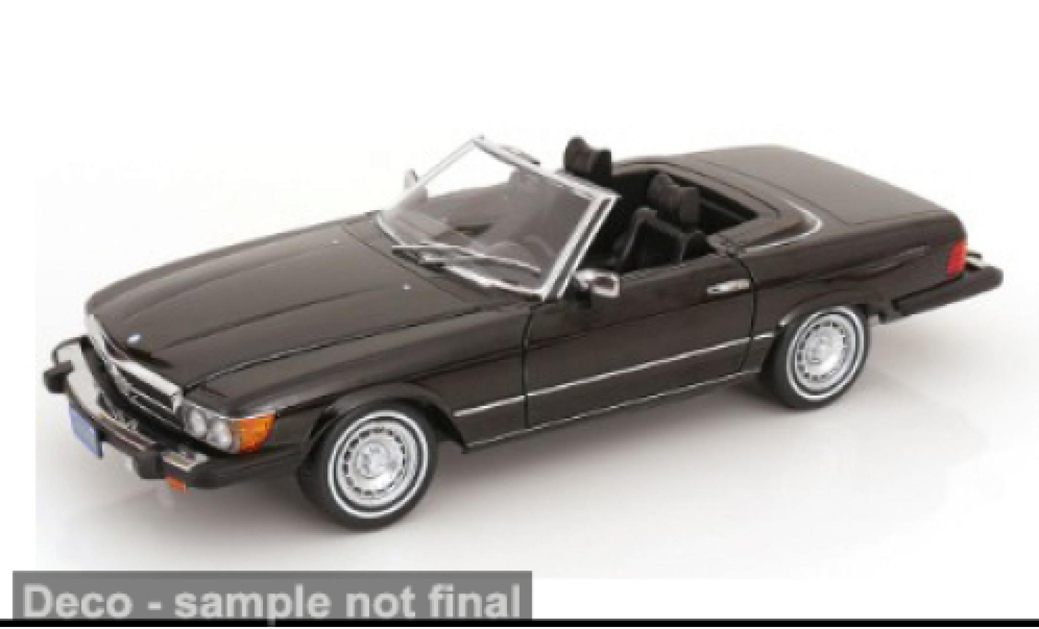 Mercedes 450 1/12 KK Scale SL (R 107) black 1979 1:12 diecast model cars