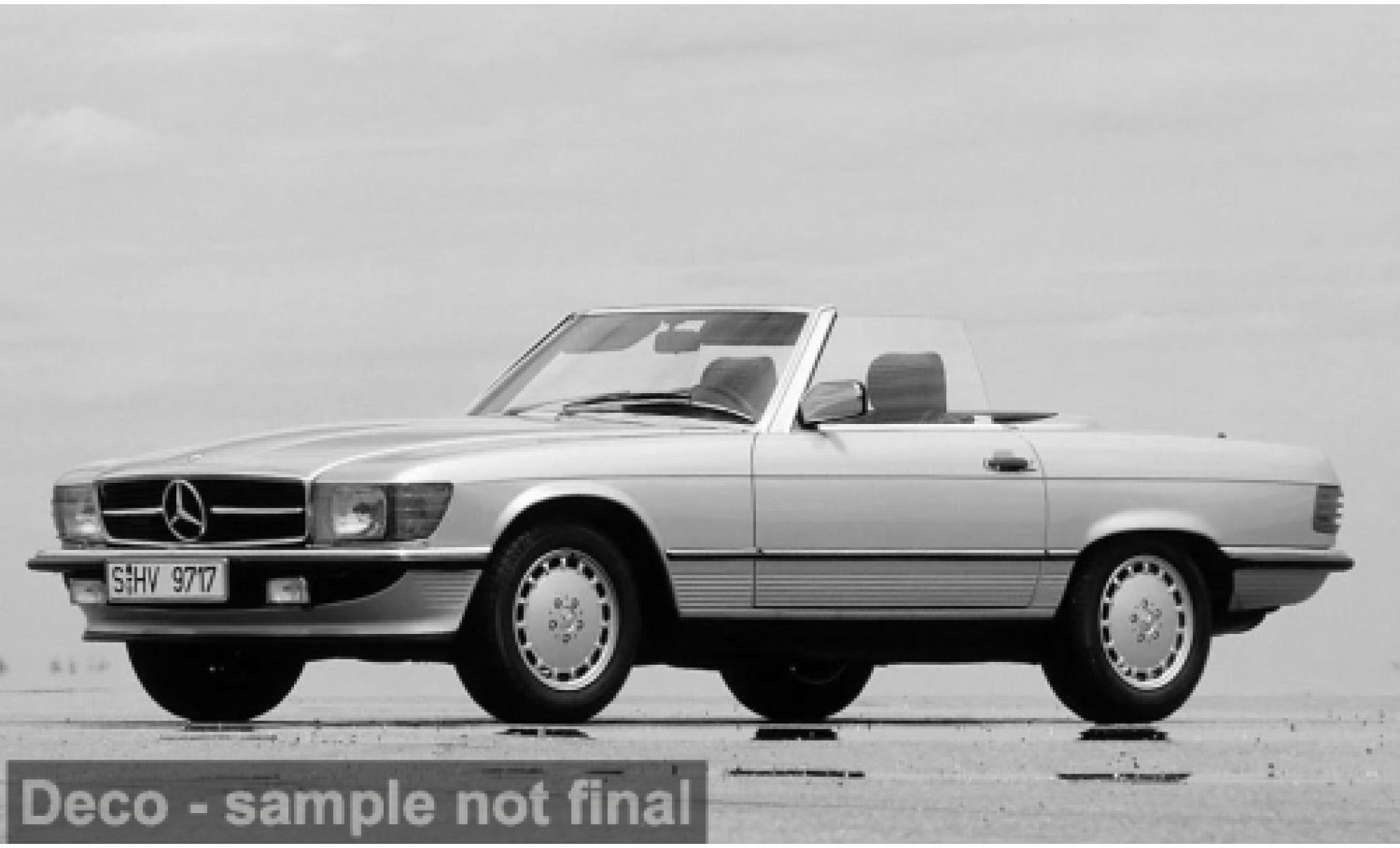 Mercedes 450 1/18 I Norev SL (R 107) silver 1985 1:18 diecast model cars