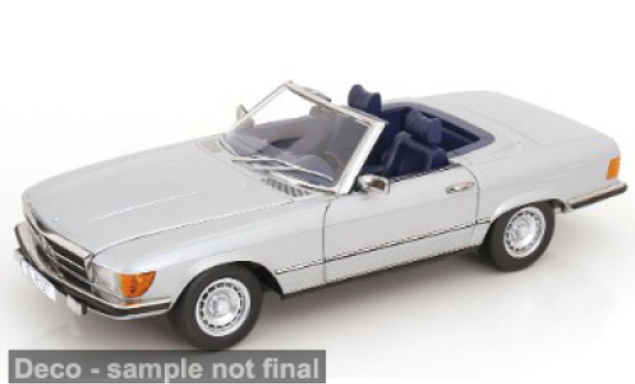Mercedes 450 1/12 KK Scale SL (R 107) silver/blue 1985 1:12 diecast model cars